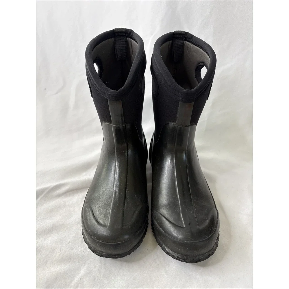 BOGS Classic Mid Handle Black Waterproof Insulated Snow  Boots Women US 7 EUR 38